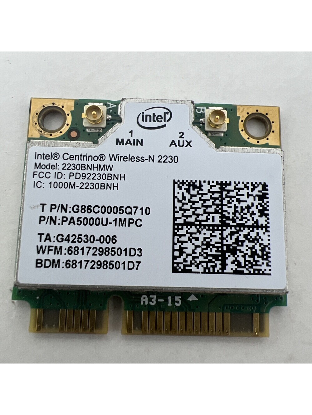 Genuine Intel Centrino Wireless-N 2230 PCIe Mini Wifi Card 04W3765